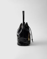 Prada Duet Naplak Patent Leather Bucket Bag - Image 4
